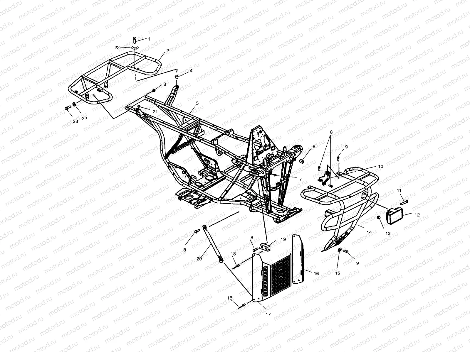 BUMPER and RACK MOUNTING - A03CA32AA (4978627862A06) | BUMPER and RACK MOUNTING - A03CA32AA (4978627862A06)