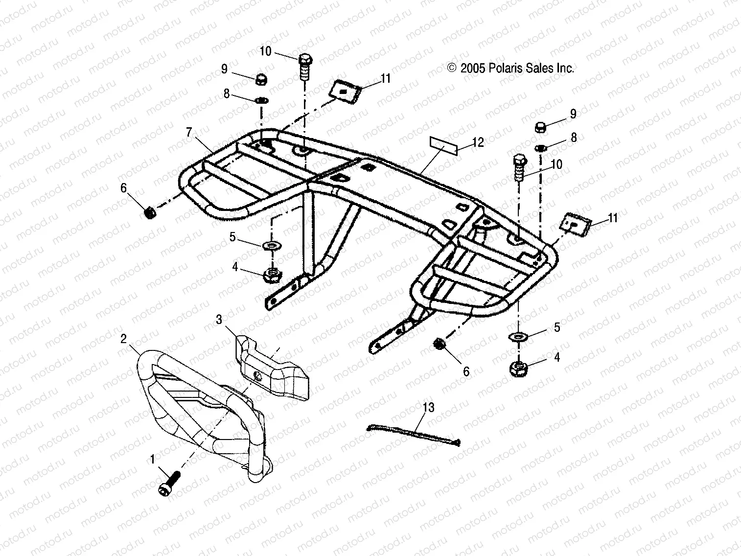 BUMPER/RACK - A05PB20EA/EB/EC/ED (4999202509920250B08) | BUMPER/RACK - A05PB20EA/EB/EC/ED (4999202509920250B08)