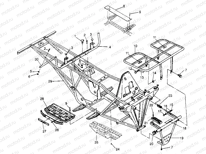 BUMPER/RACK MOUNTING 6x6 300 W948730 (4926792679A007) | BUMPER/RACK MOUNTING 6x6 300 W948730 (4926792679A007)
