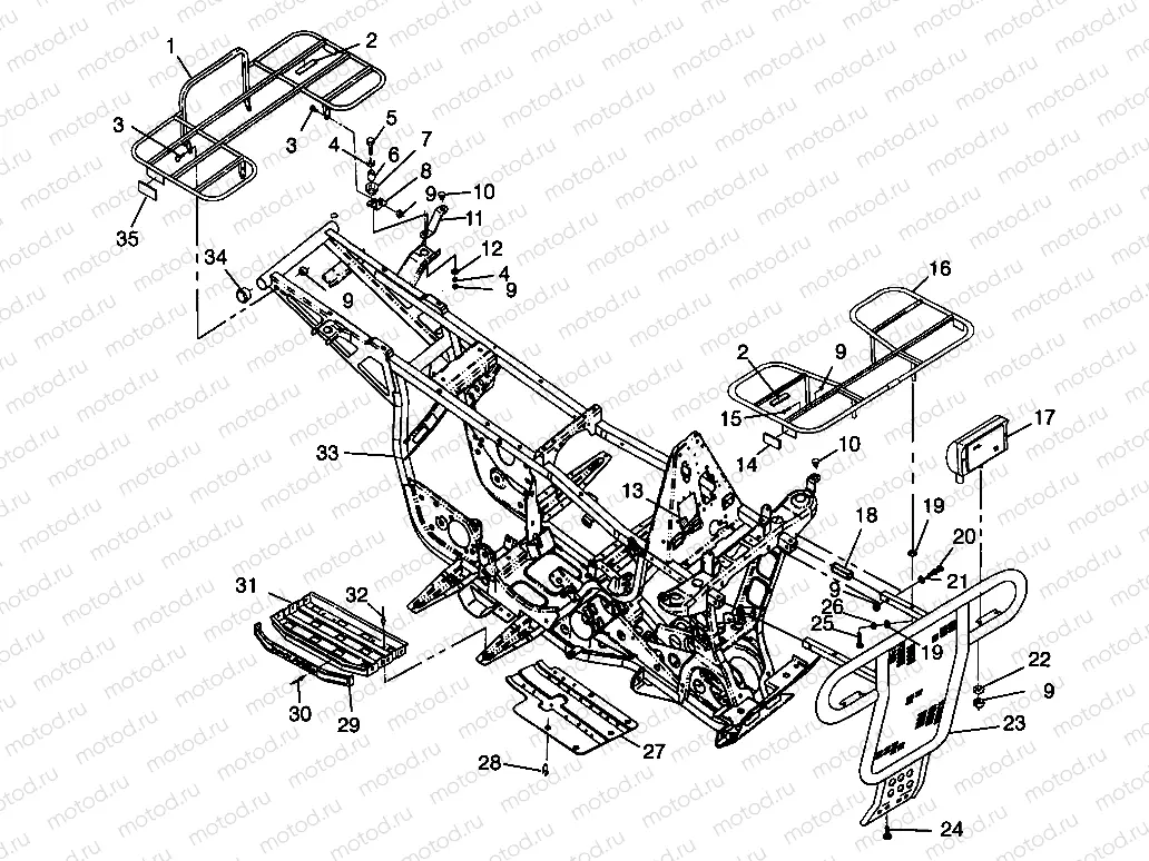 BUMPER/RACK MOUNTING - N98AC42D (4945214521A007) | BUMPER/RACK MOUNTING - N98AC42D (4945214521A007)