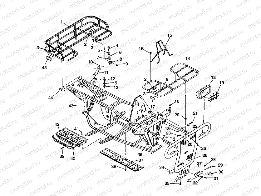 BUMPER/RACK MOUNTING Sportsman 4X4 / W938039 (4926382638003A) | BUMPER/RACK MOUNTING Sportsman 4X4 / W938039 (4926382638003A)