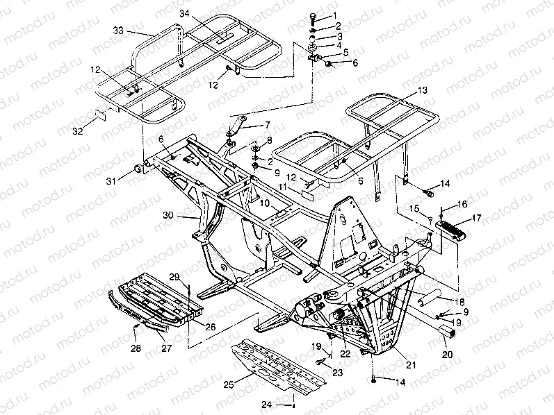 BUMPER/RACK MOUNTING - W948130 (4926762676A007) | BUMPER/RACK MOUNTING - W948130 (4926762676A007)