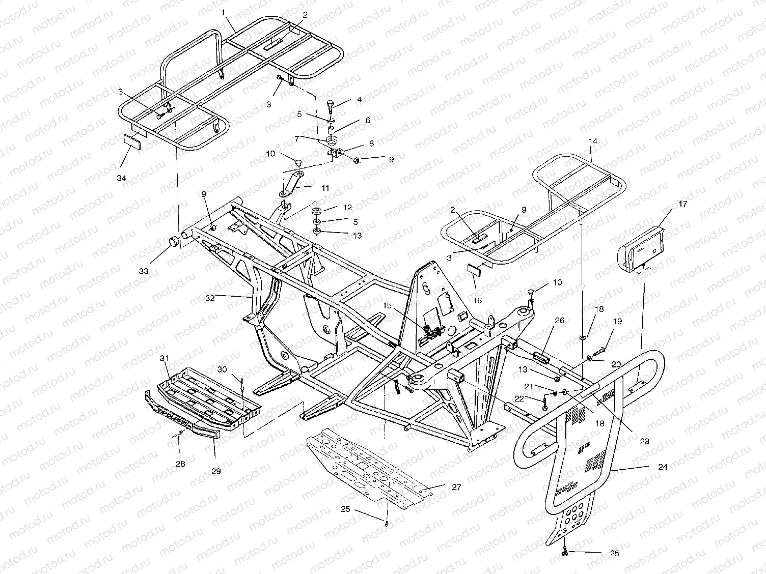 BUMPER/RACK MOUNTING - W958144 (4926862686a008) | BUMPER/RACK MOUNTING - W958144 (4926862686a008)