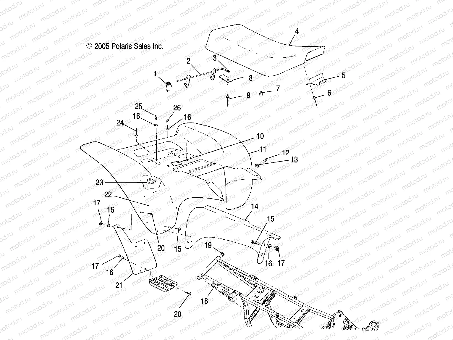 CAB | CAB, REAR - A06BA25CA (4999201499920149A04)