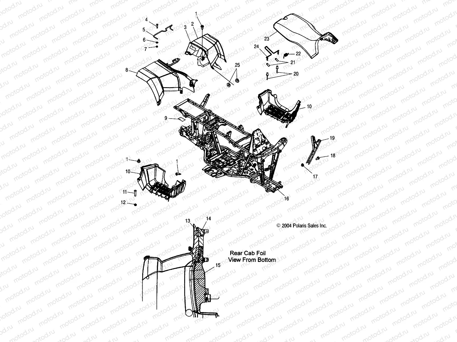 CAB | CAB, REAR and SEAT - A05MH68AP (4999609960A03)