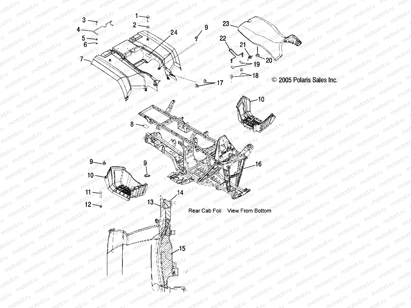 CAB | CAB, REAR and SEAT - A06MH50AA/AB/AD/AF (4999200099920009A03)