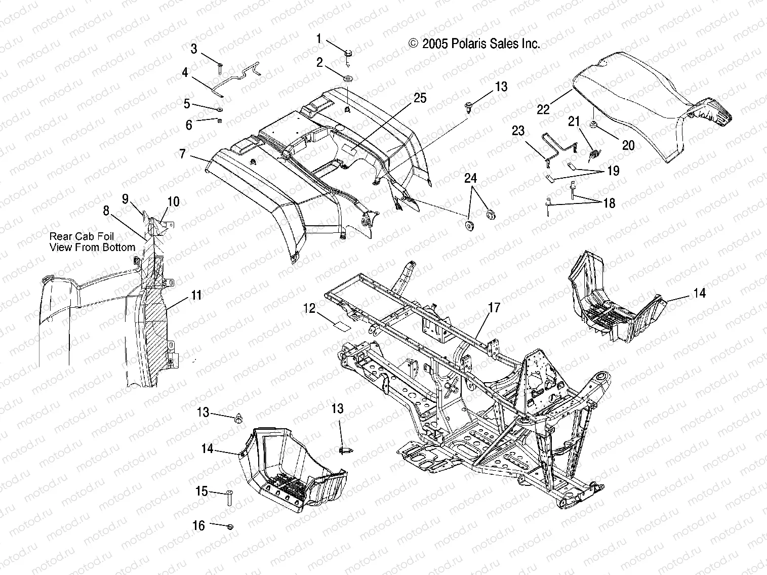 CAB | CAB, REAR and SEAT - A06MH50FB (4999206649920664A03)