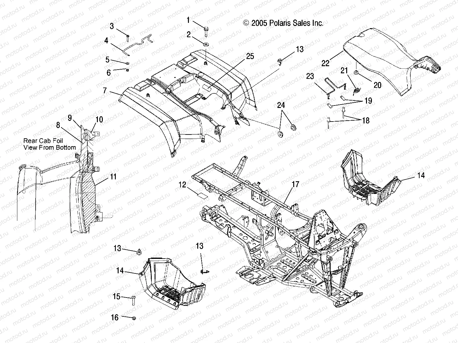 CAB | CAB, REAR and SEAT - A06MH50FC (4999205499920549A03)