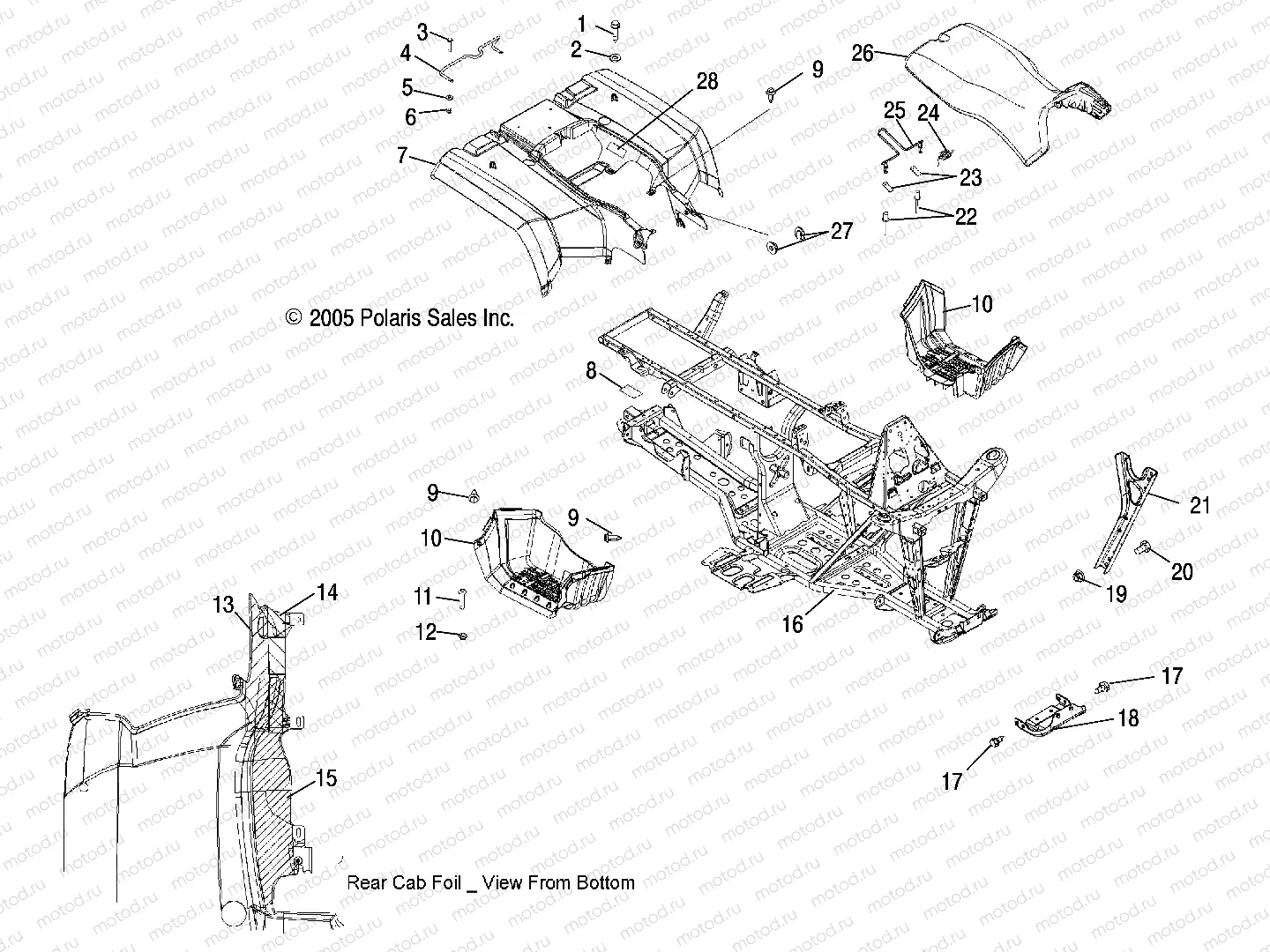 CAB | CAB, REAR and SEAT - A06MH68AA/AD/AF (4999200179920017A03)