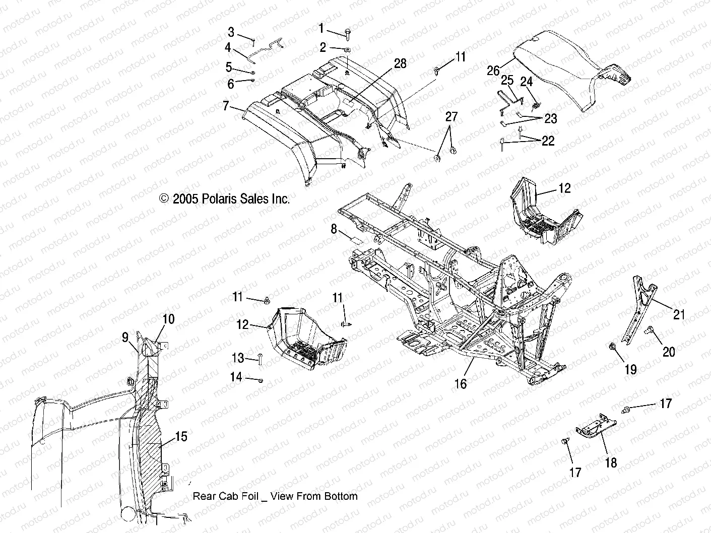 CAB | CAB, REAR and SEAT - A06MH68AQ/AT/AX/AY/AZ (4999200229920022A03)
