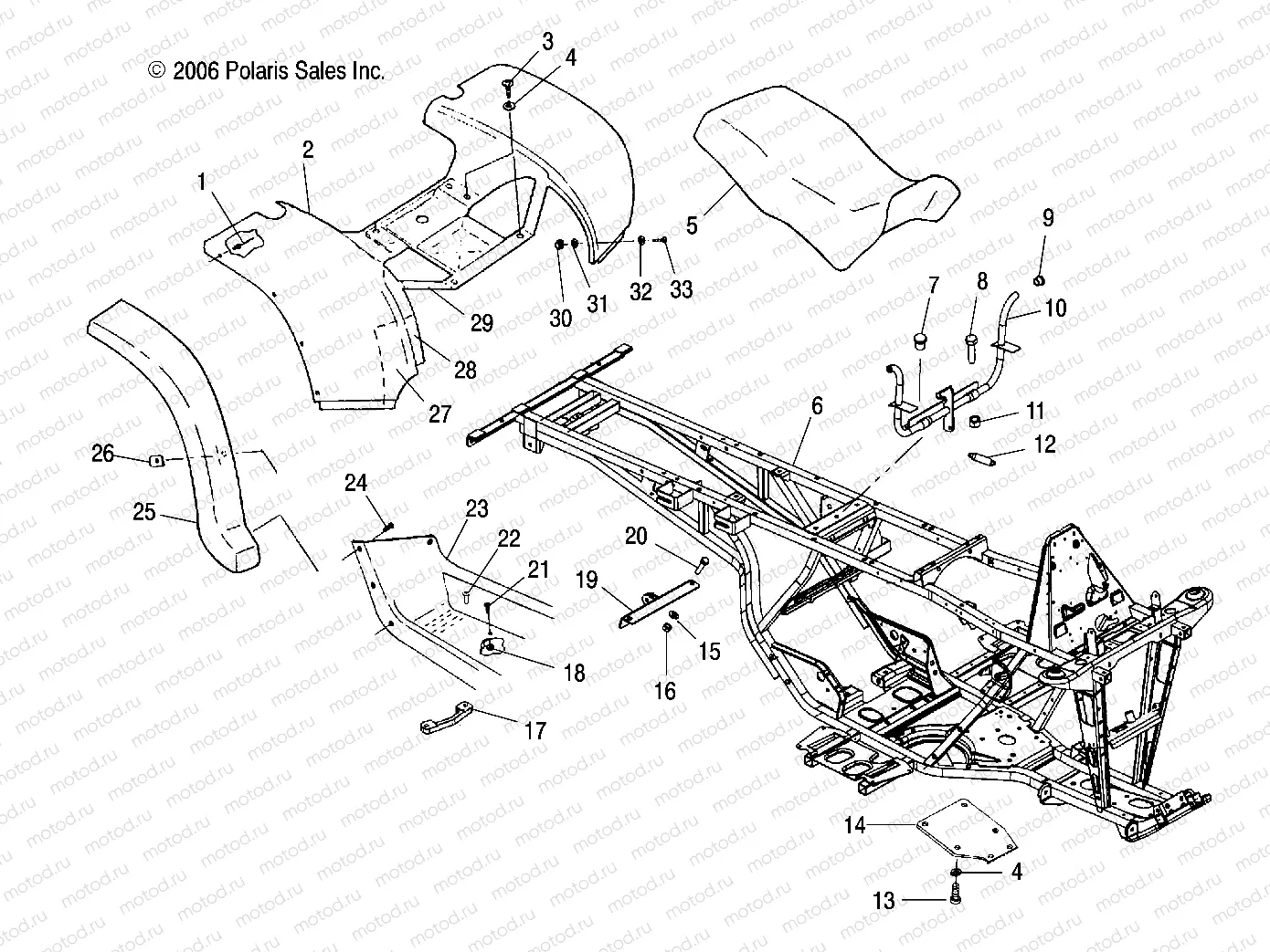 CAB | CAB, REAR and SEAT - A07CL50AA (49ATVCABRR6X6)
