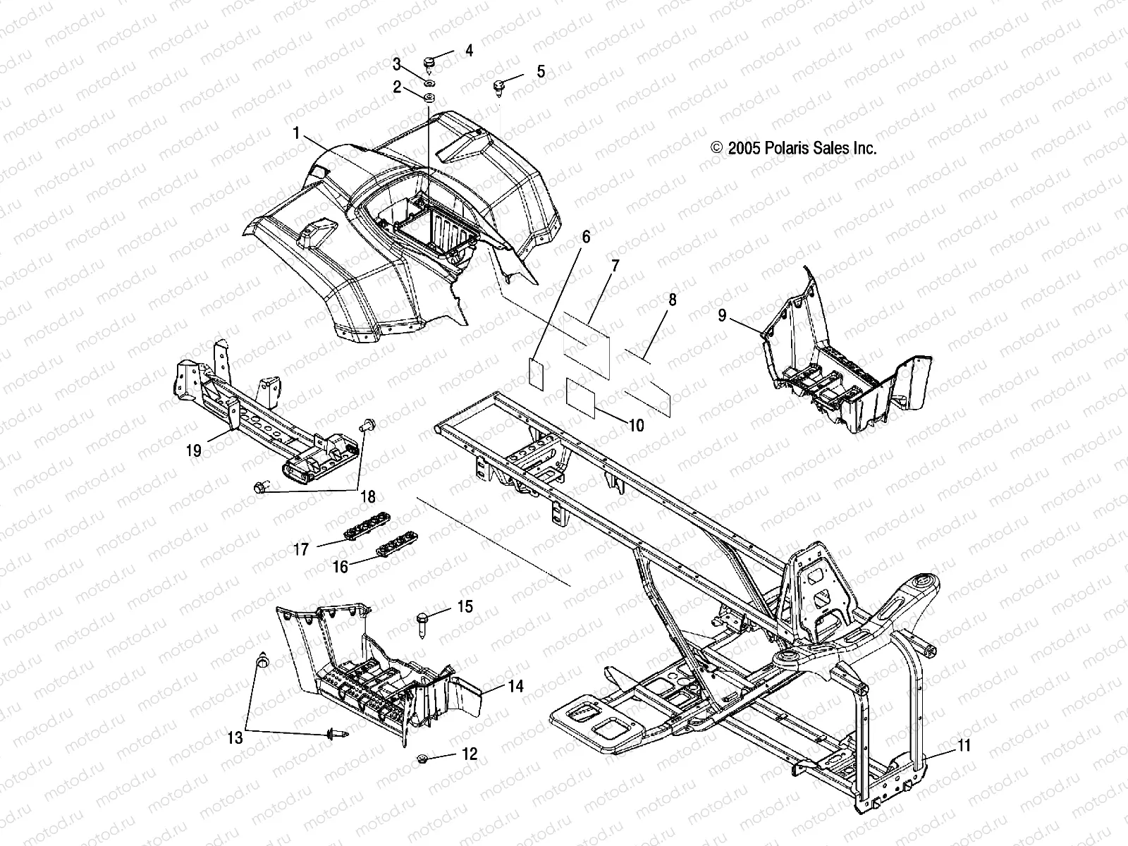 CAB | CAB, REAR, FRAME, and FOOTWELLS - A06LB27FA/LD27FB (4999206689920668A03)