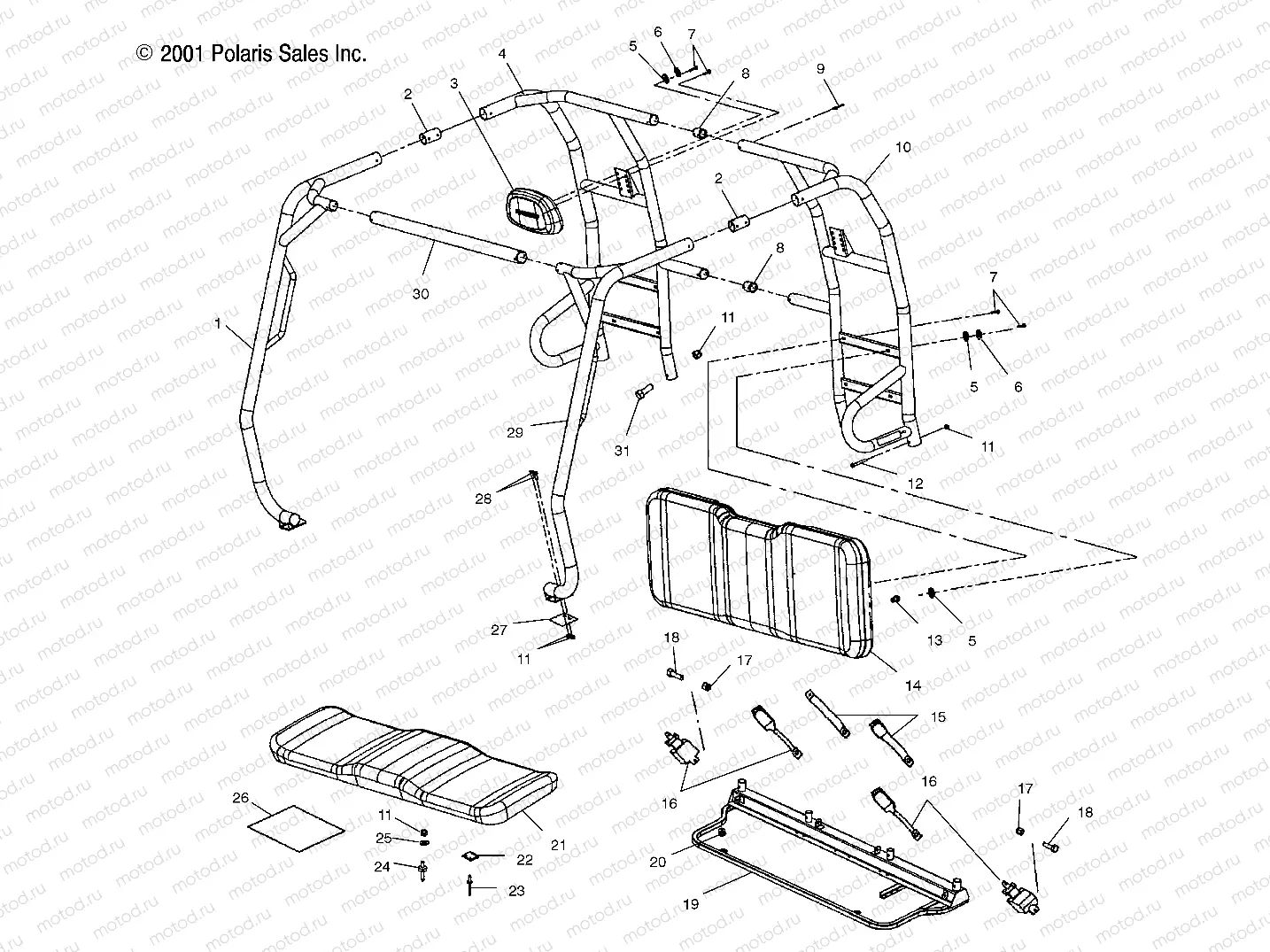 CAB FRAME - A10RB42AA (4970937093A03) | CAB FRAME - A10RB42AA (4970937093A03)