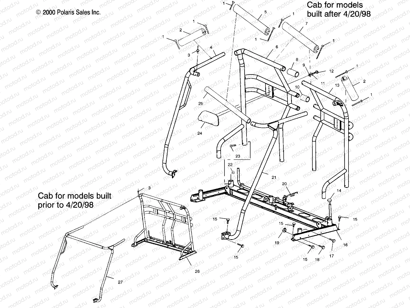 CAB FRAME - A99RF50AA (4946494649A003) | CAB FRAME - A99RF50AA (4946494649A003)