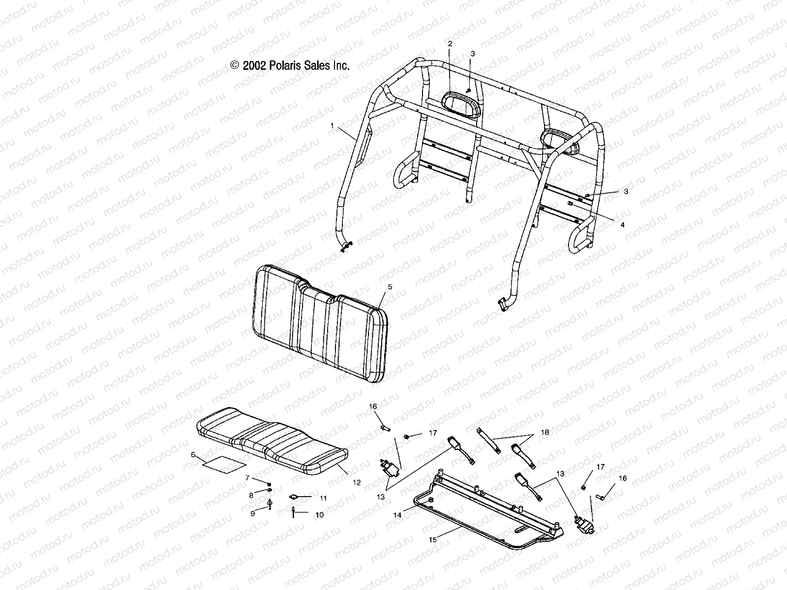 CAB FRAME  - C11RB42AA/C11RD50AA/AB/C11RF50AA (4981898189A03) | CAB FRAME  - C11RB42AA/C11RD50AA/AB/C11RF50AA (4981898189A03)