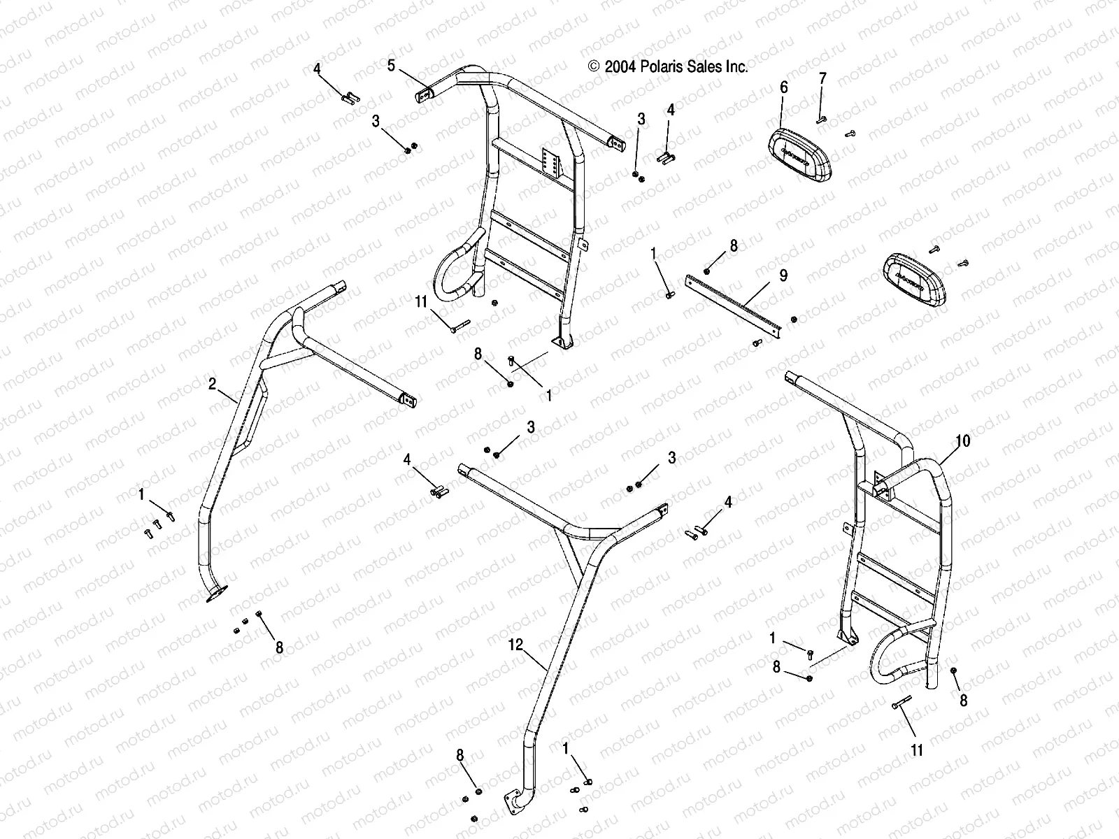 CAB FRAME - R05RB50AA/RD50AA/AB/AC/AD/RF50AA/AB (4995359535A03) | CAB FRAME - R05RB50AA/RD50AA/AB/AC/AD/RF50AA/AB (4995359535A03)