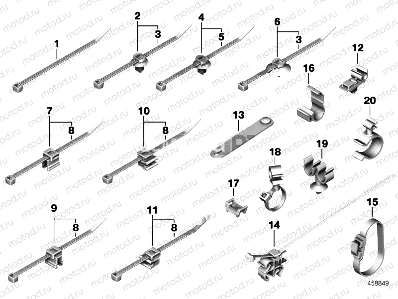 CABLE STRAP, HOSE/CABLE CLIP