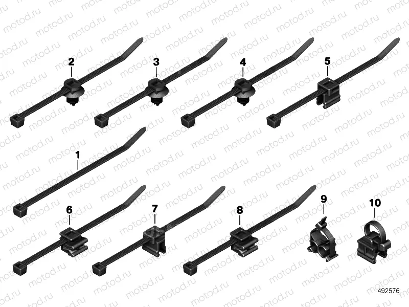 Cable tie / cable tie with bracket