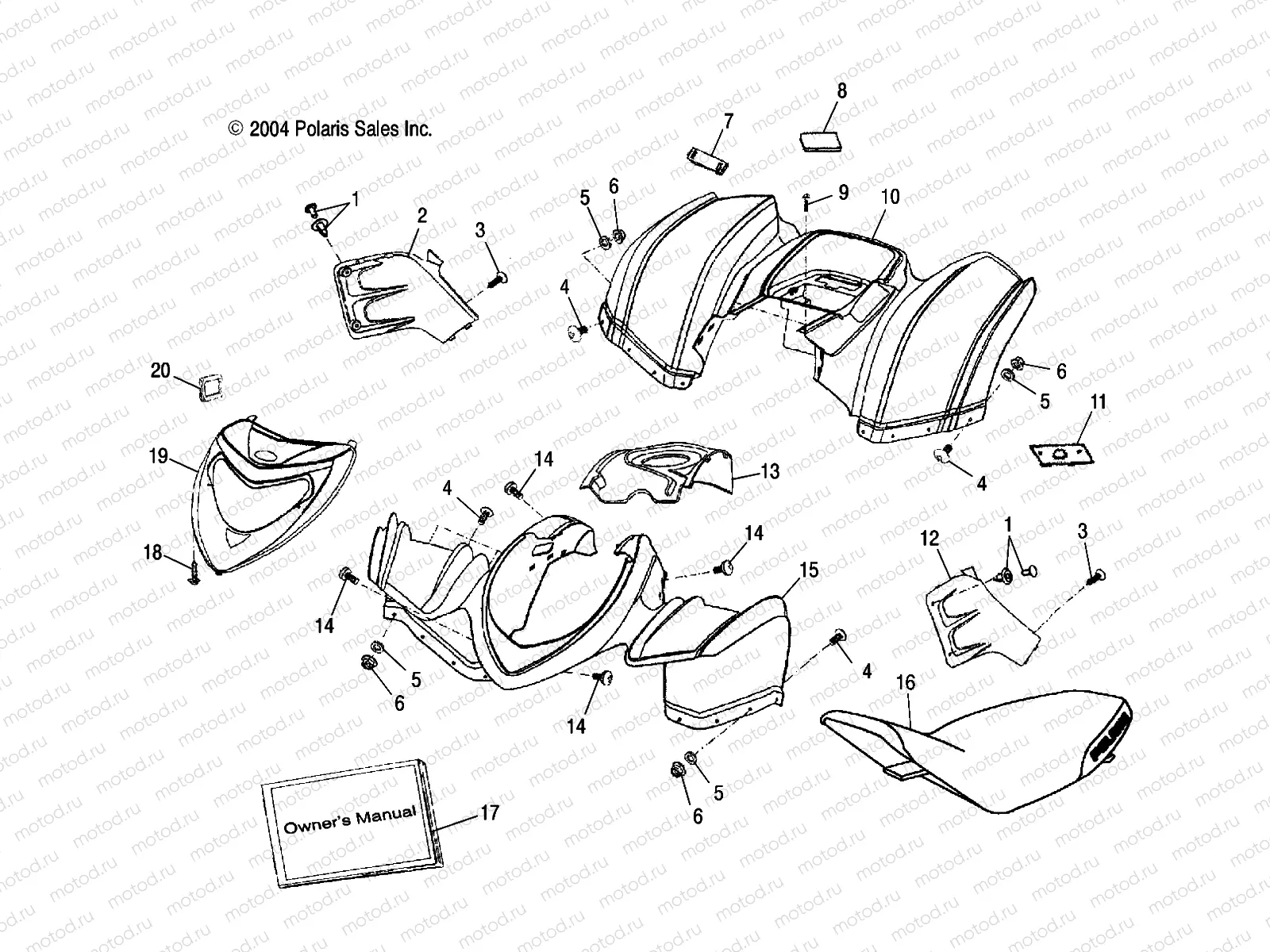 CAB/SEAT - A05PB20EA/EB/EC/ED (4999709970B09) | CAB/SEAT - A05PB20EA/EB/EC/ED (4999709970B09)