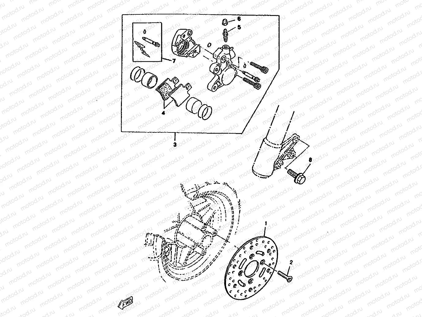 CALIBRE FRENO DELANTERA