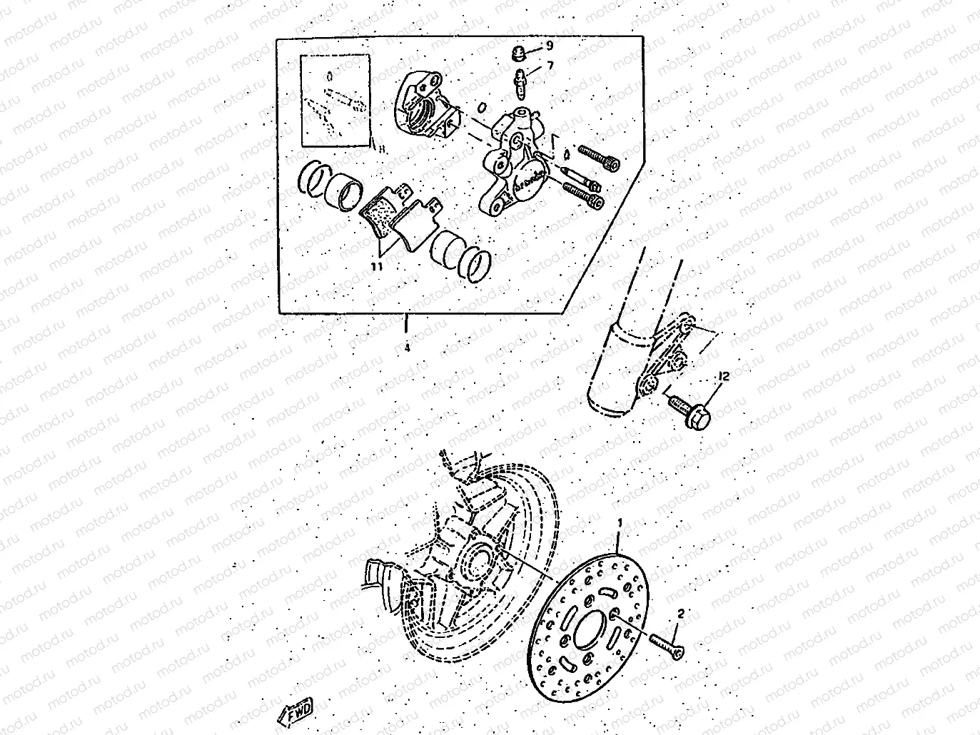 CALIBRE FRENO DELANTERA