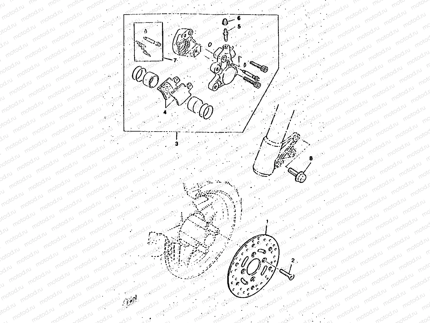 CALIBRE FRENO DELANTERA