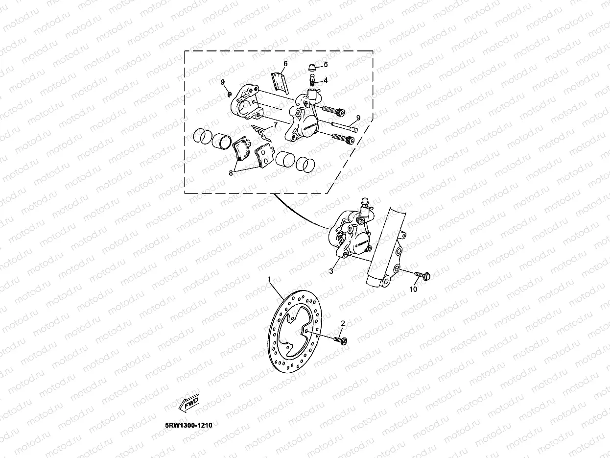 CALIBRE FRENO DELANTERA
