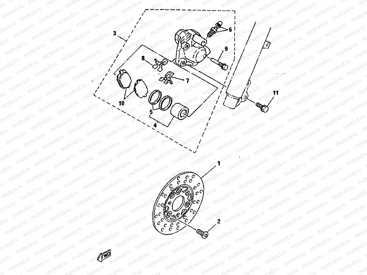CALIBRE FRENO DELANTERA