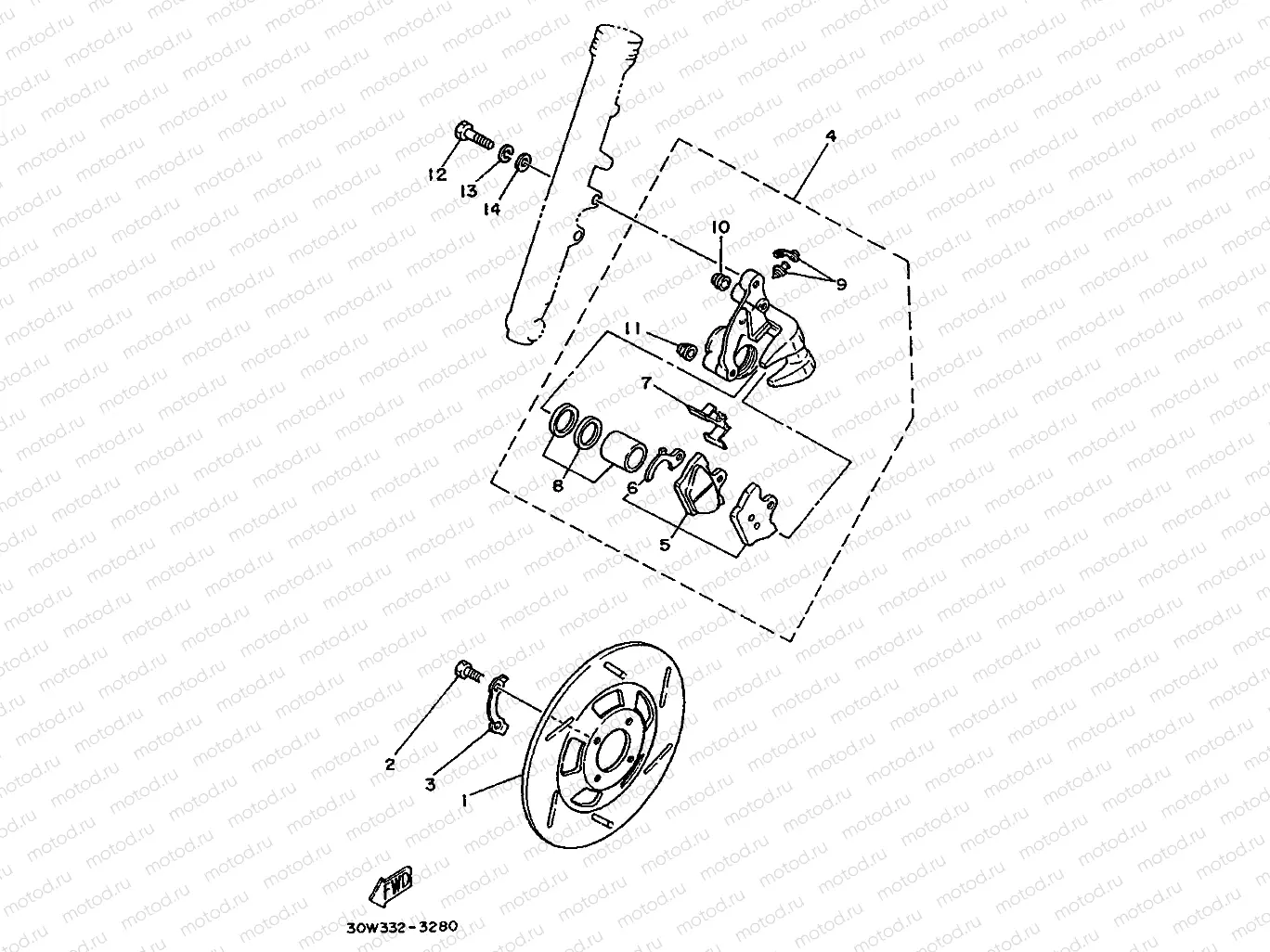 CALIBRE FRENO DELANTERA