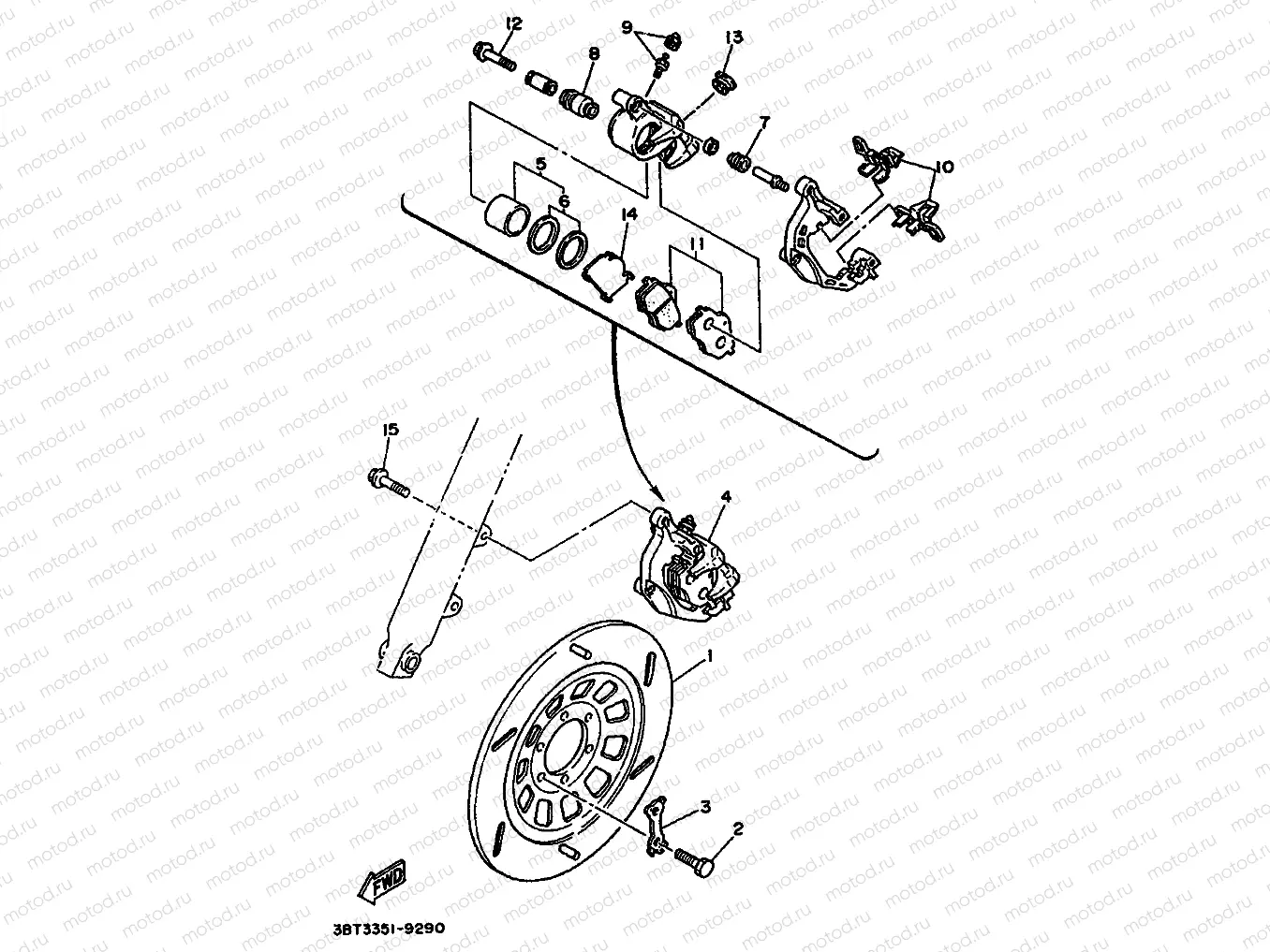 CALIBRE FRENO DELANTERA