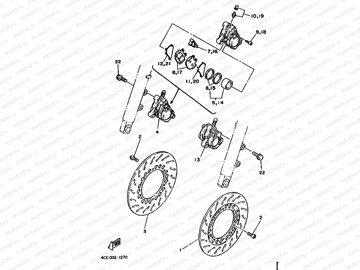 CALIBRE FRENO DELANTERA
