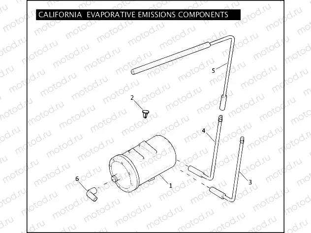 CALIFORNIA EVAPORATIVE EMISSIONS COMPONENTS