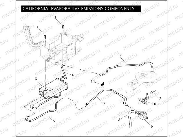CALIFORNIA EVAPORATIVE EMISSIONS COMPONENTS