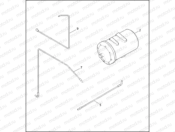 CALIFORNIA EVAPORATIVE EMISSIONS KIT