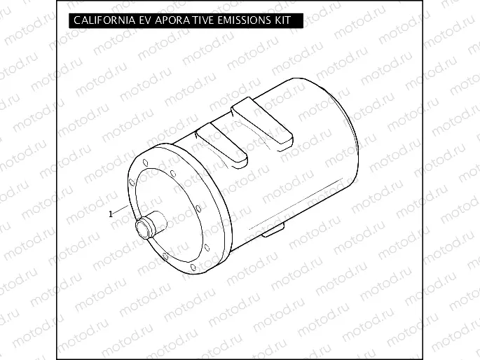 CALIFORNIA EVAPORATIVE EMISSIONS KIT