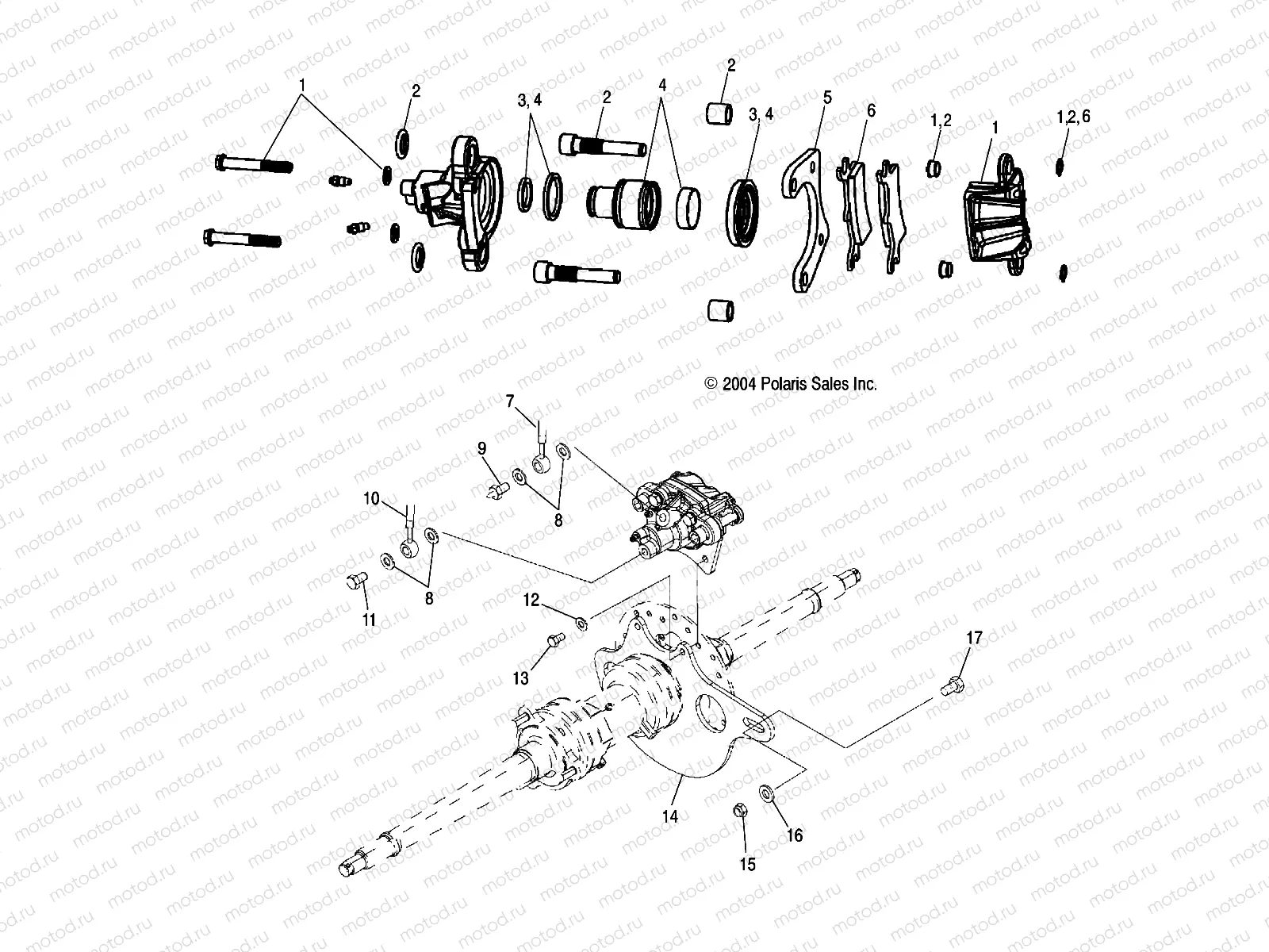 CALIPER MOUNTING | CALIPER MOUNTING, REAR - A05CA32EA (4999200489920048B05)
