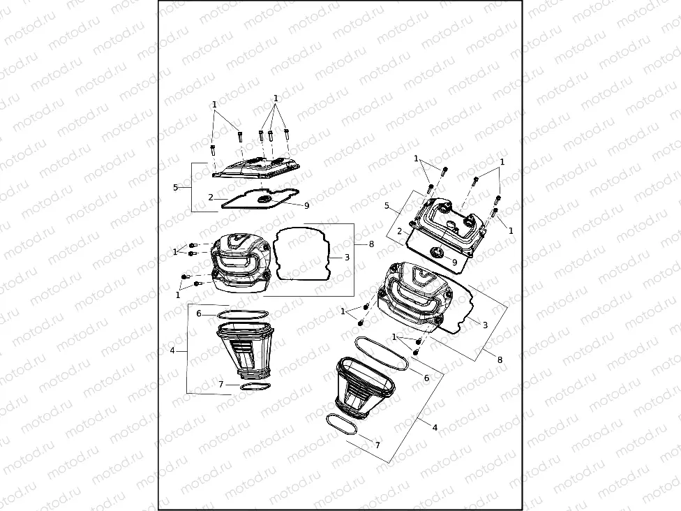 CAM AND SPROCKET COVERS