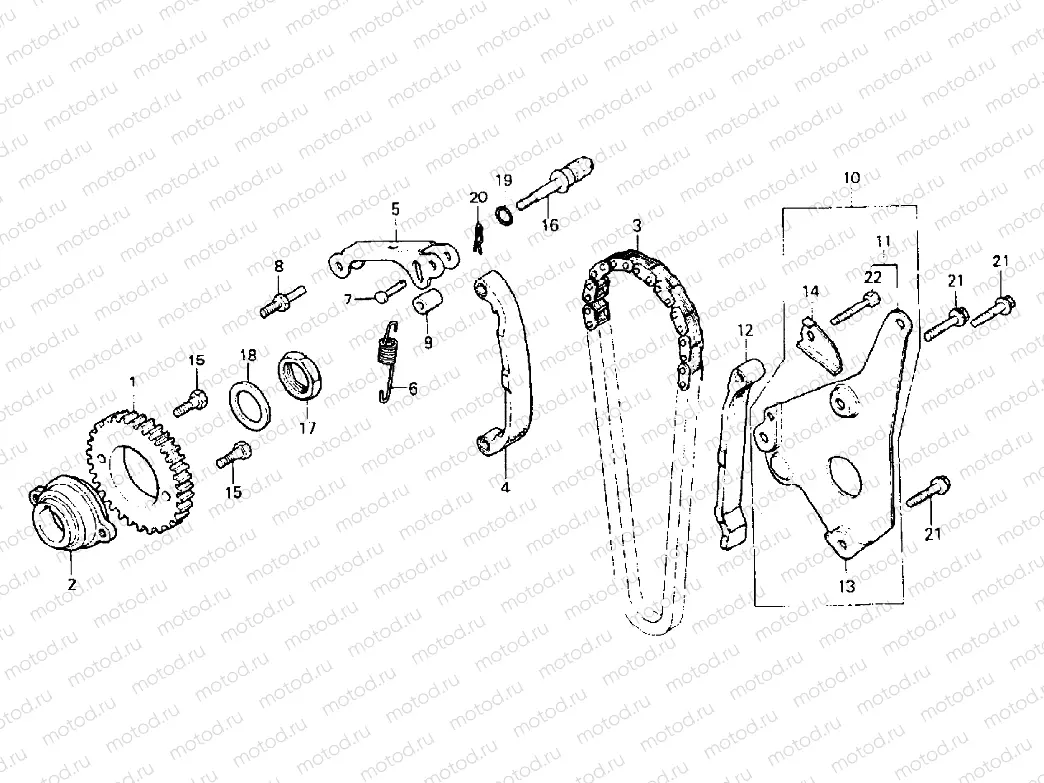 CAM CHAIN ​​+ TENSIONER