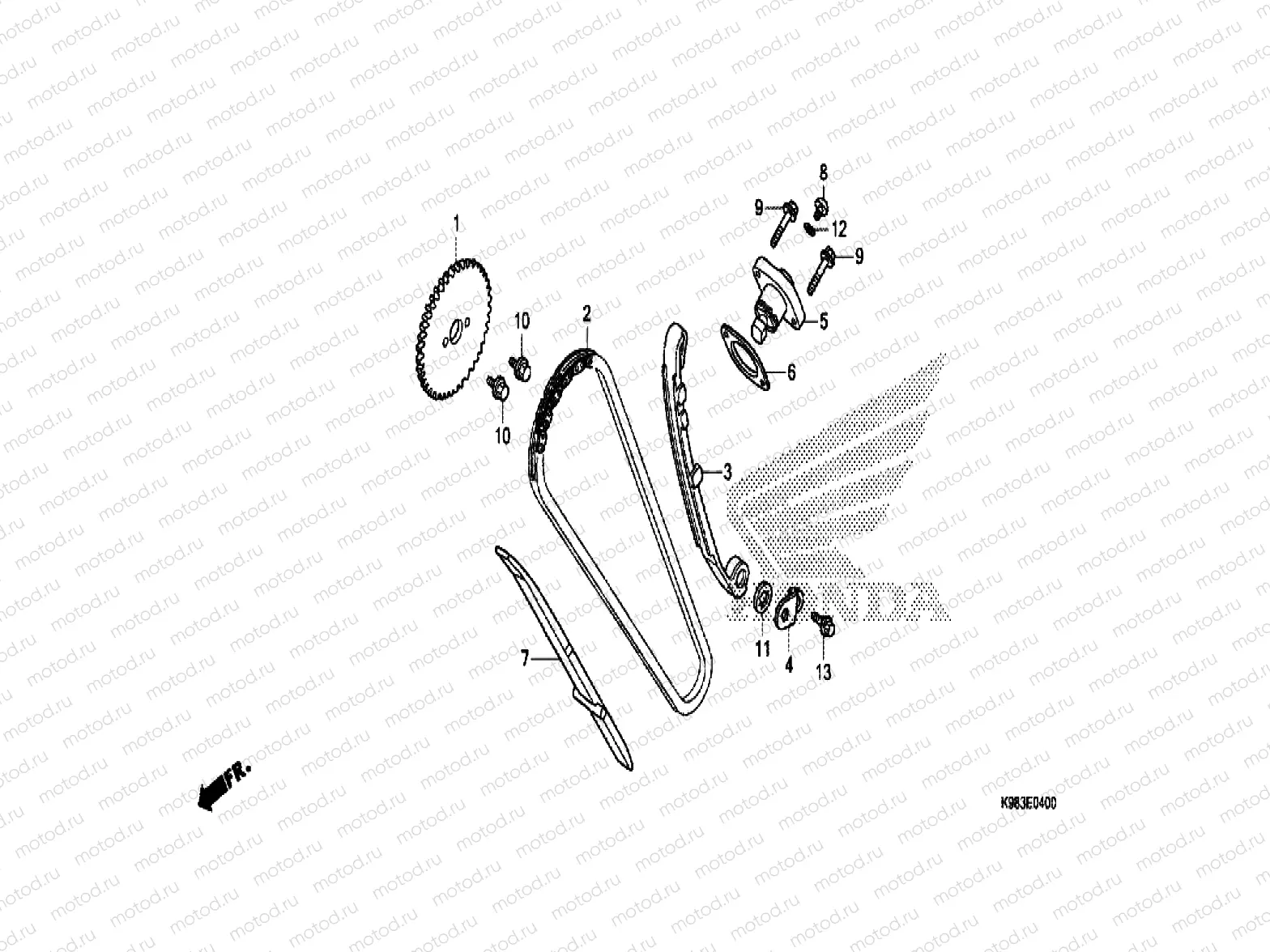 CAM CHAIN ​​& TENSIONER