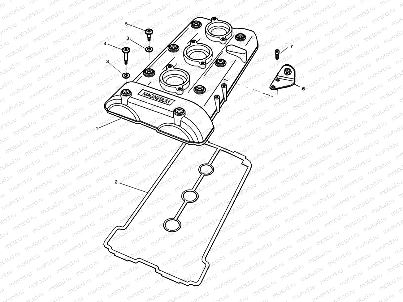 Cam Cover 885cc Engine
