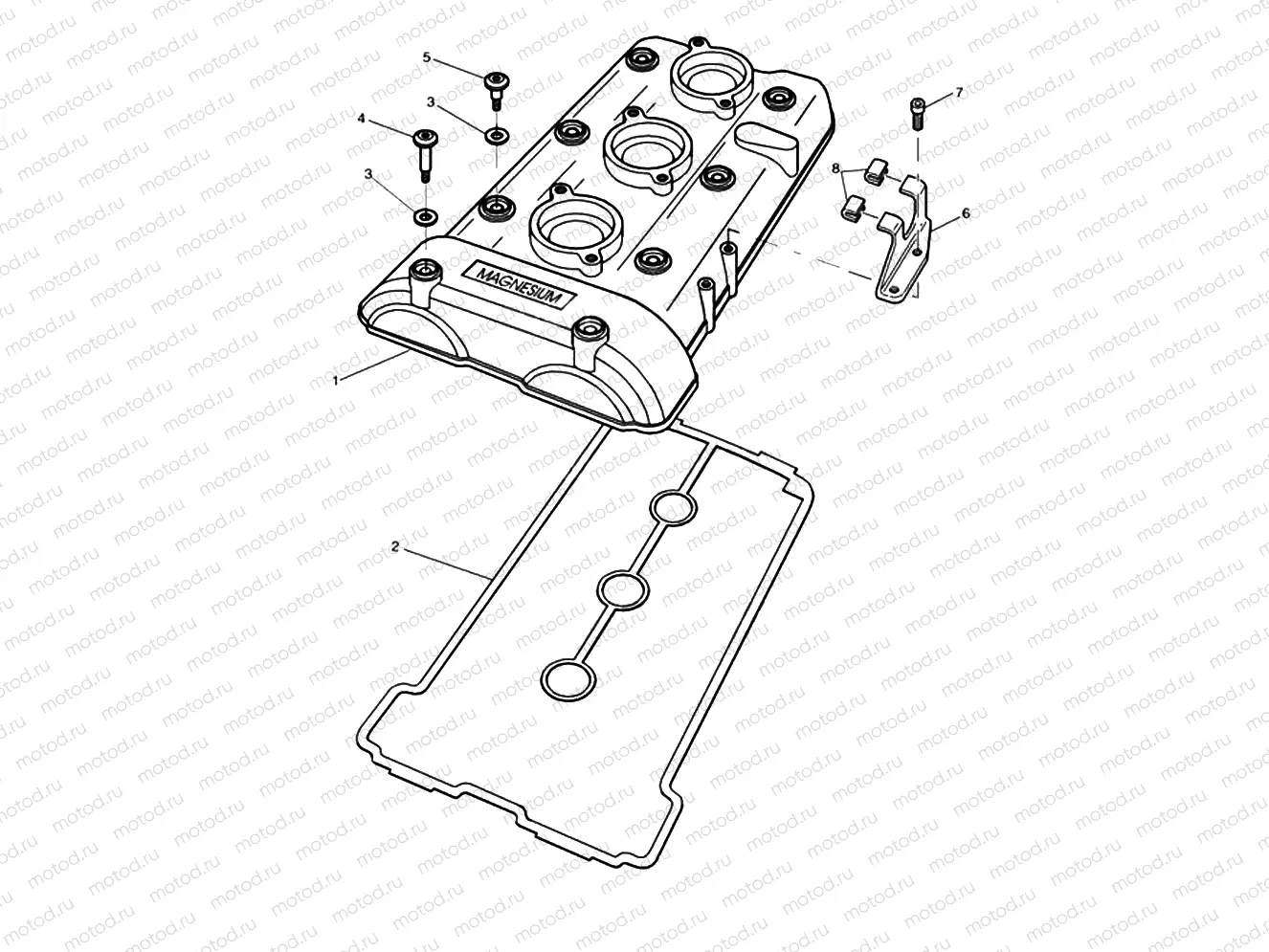 Cam Cover 955cc Engine