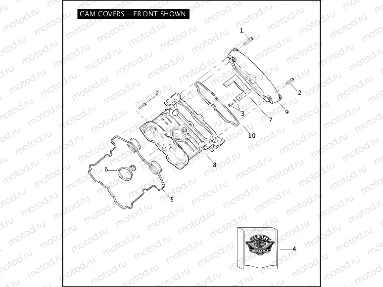 CAM COVERS - FRONT SHOWN