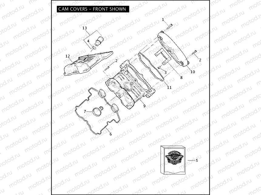 CAM COVERS - FRONT SHOWN