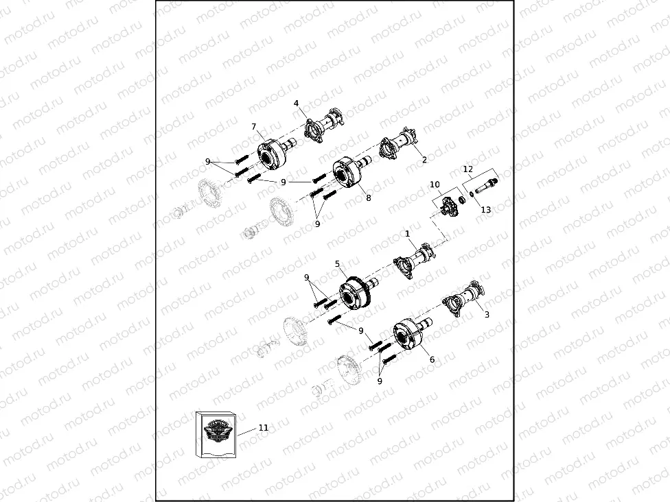 CAM SHAFT AND CAM PHASER