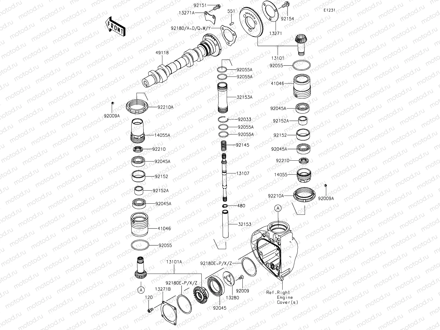 Camshaft & Bevel Gear