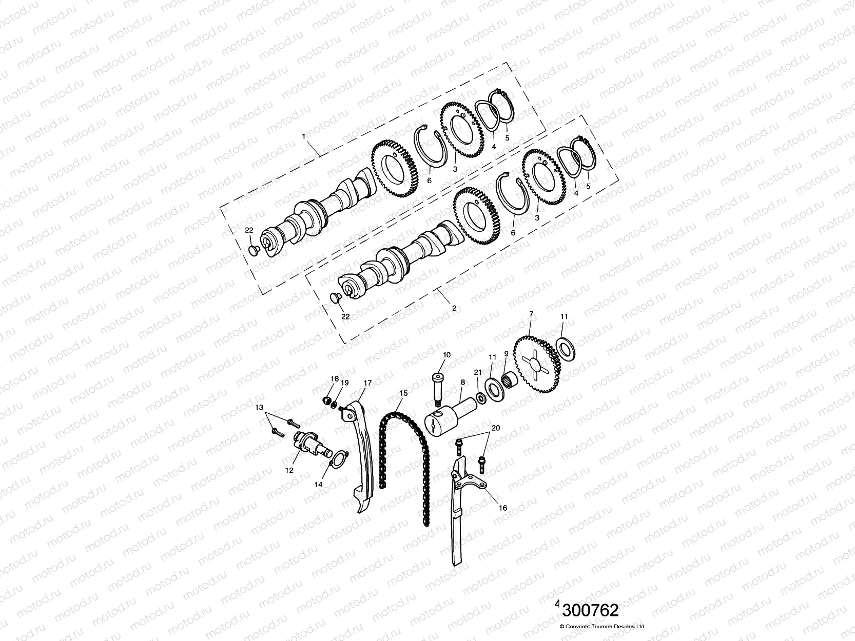 Camshaft & Camshaft Drive 186916
