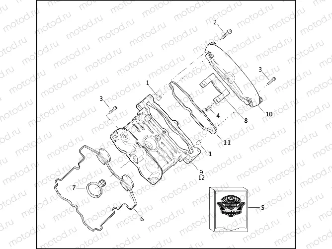 CAMSHAFT COVERS - FRONT SHOWN