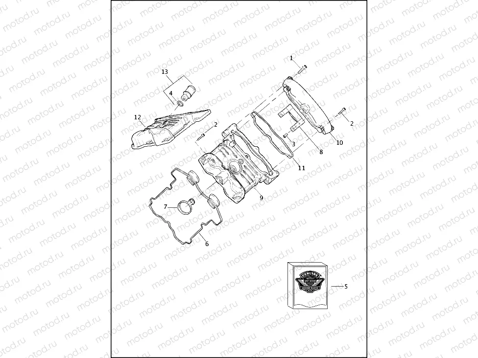 CAMSHAFT COVERS - FRONT SHOWN