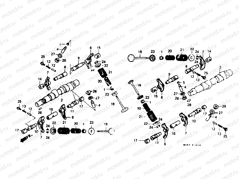 Camshaft - Valve