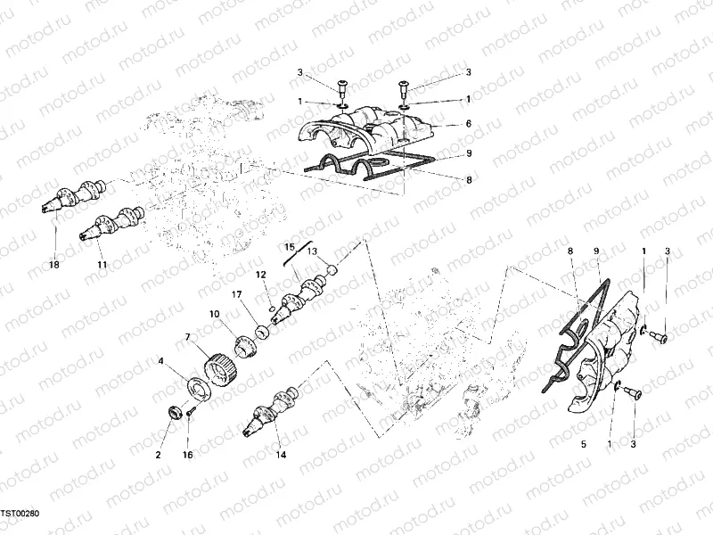 CAMSHAFT » VALVE DRIVE
